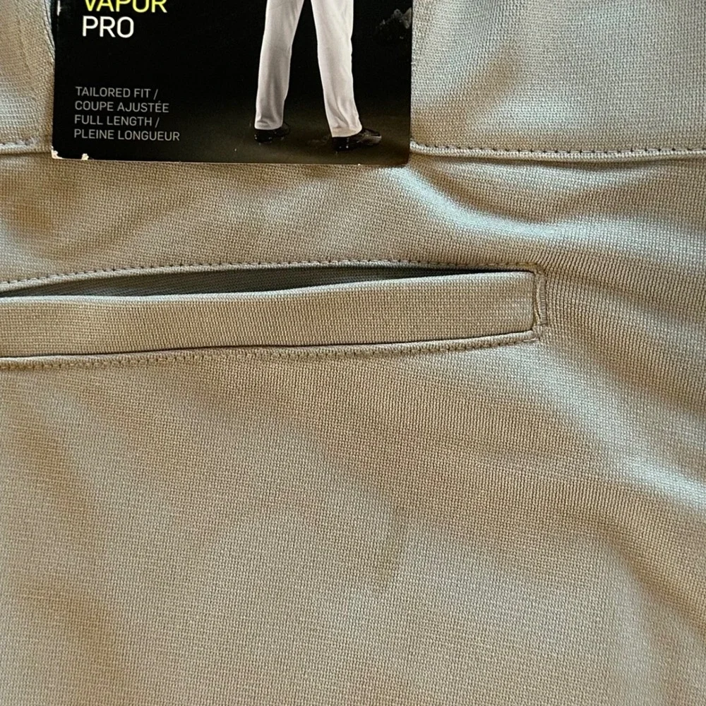 Nike Vapor Pro Baseball Pants Mens Medium Long Light Grey 747235-052 Straight